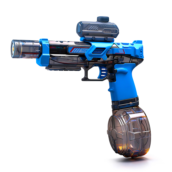 Фото к товару Пистолет 727 "Electric water gun" в коробке Пистолет 727 "Electric water gun" в коробке