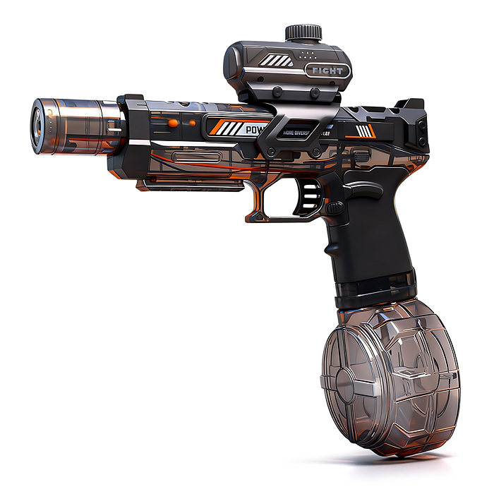 Фото к товару Пистолет 727 "Electric water gun" в коробке Пистолет 727 "Electric water gun" в коробке