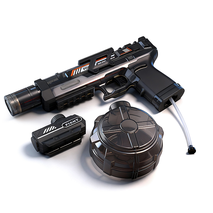 Фото к товару Пистолет 727 "Electric water gun" в коробке Пистолет 727 "Electric water gun" в коробке