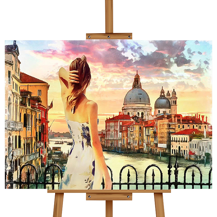 Мозаика алмазная MKA5040-40 "Венеция" 40*50см.