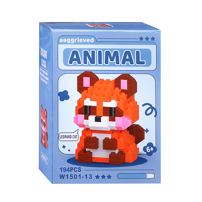 Конструктор W1501-13 "Кошечка" (194 дет.) в коробке