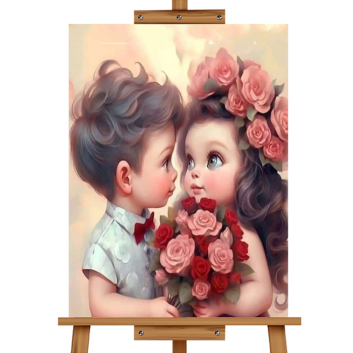 Набор для рисования MKR5040-78 "Картина по номерам 40х50 см. Милая парочка"