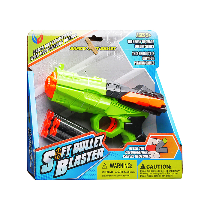 Пистолет YL-280 "Стрелок" с мягкими пулями, в коробке