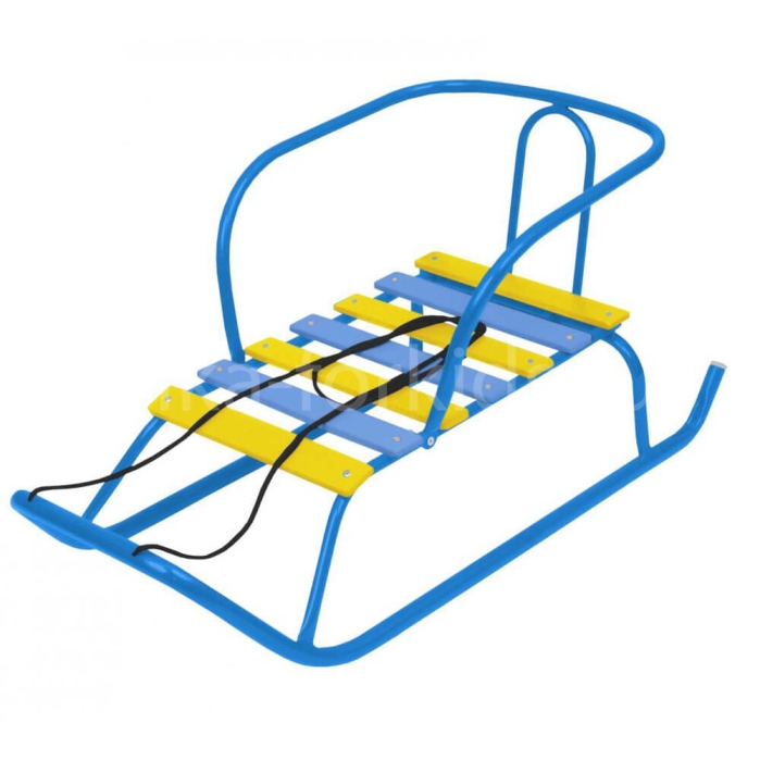 Игрушка. Санки детские "Ветерок 1+" (голубой) Игрушка. Санки детские "Ветерок 1+" (голубой)