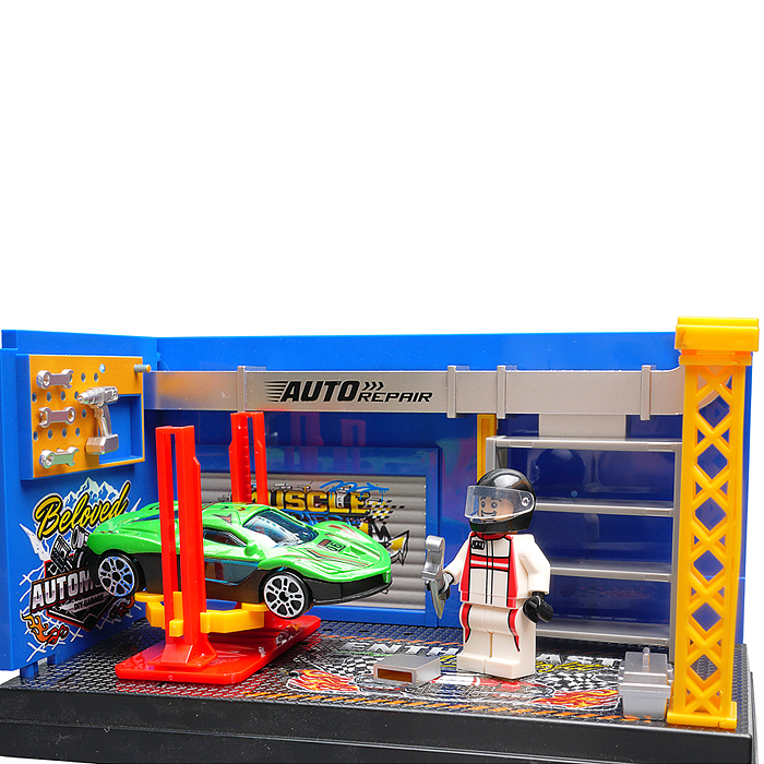 Фото к товару Игровой набор 91700-1 "Автосервис" в коробке Игровой набор 91700-1 "Автосервис" в коробке