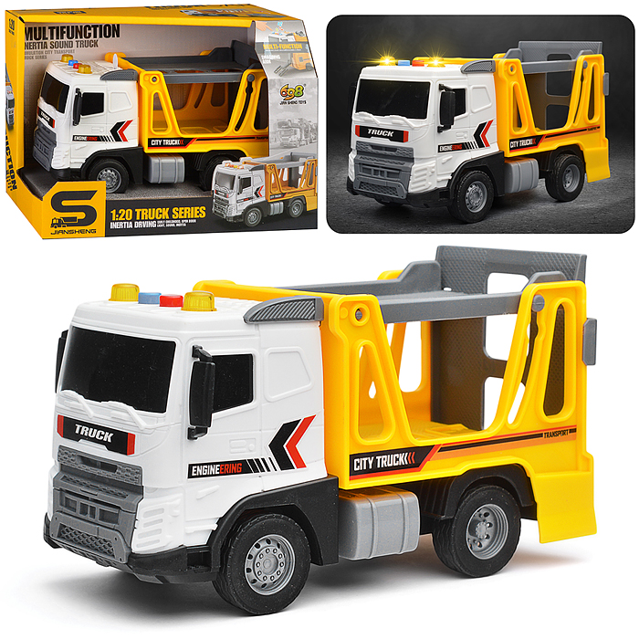 Машина JS177 "Автовоз. Перевозчик" (свет, звук) в коробке Машина JS177 "Автовоз. Перевозчик" (свет, звук) в коробке