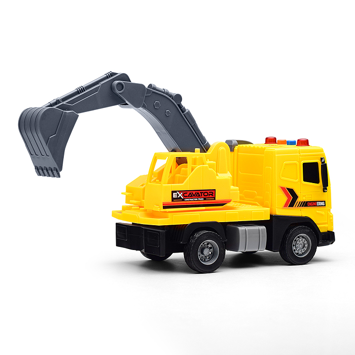 Фото к товару Машина JS173 "Экскаватор" 1:20 (свет, звук) в коробке Машина JS173 "Экскаватор" 1:20 (свет, звук) в коробке