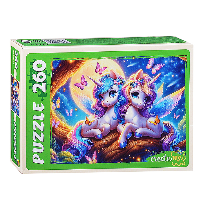 Пазлы 260 "Лунные единороги"