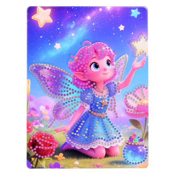 Мозаика алмазная 00-7613 "Маленькая фея" 15*20см