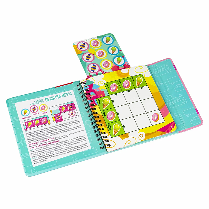 Фото к товару Компактные развивающие игры в дорогу "Сладкое королевство!" логическая игра Компактные развивающие игры в дорогу "Сладкое королевство!" логическая игра