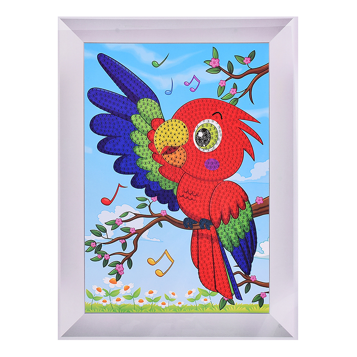 Мозаика алмазная 00-7600 "Попугай" 17.5*23.5см