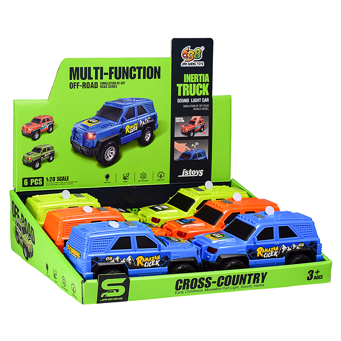 Фото к товару Машина JS201E "Джип" 1:20 (свет. Звук) в коробке Машина JS201E "Джип" 1:20 (свет. Звук) в коробке