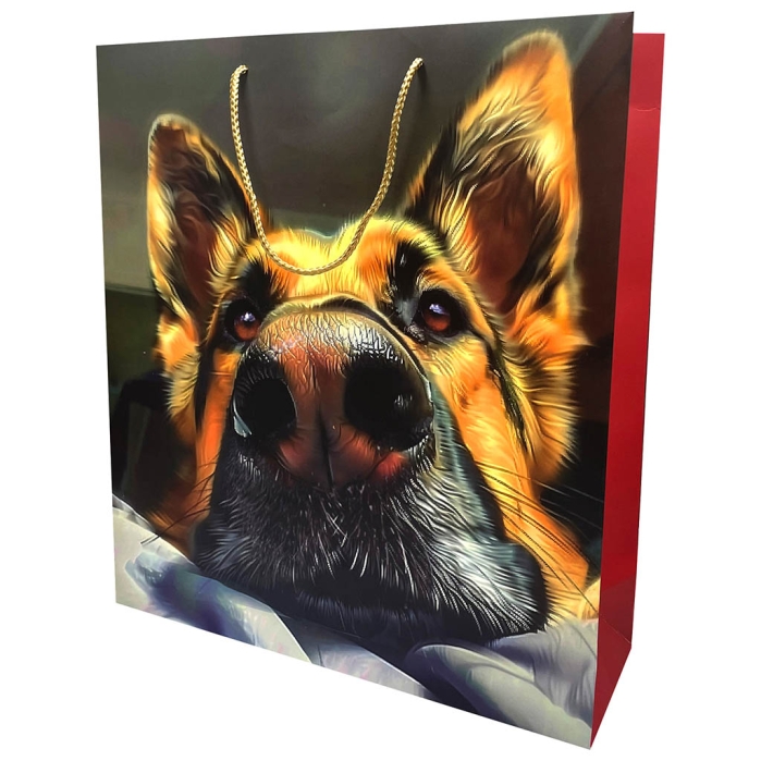 Пакет подарочный "Овчарка" ламинированный 35х40см, 210 гр/м2 Пакет подарочный "Овчарка" ламинированный 35х40см, 210 гр/м2