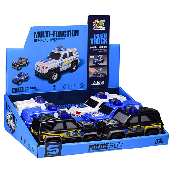 Фото к товару Машина JS201F "Городской патруль" 1:20 (свет, звук) в коробке Машина JS201F "Городской патруль" 1:20 (свет, звук) в коробке