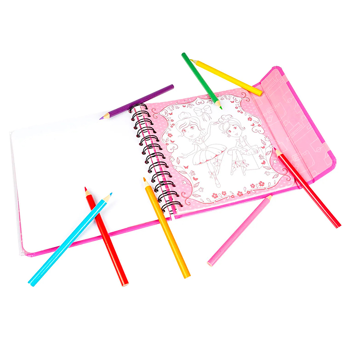 Компактные развивающие игры в дорогу "Рисуем в дороге. Балерины"