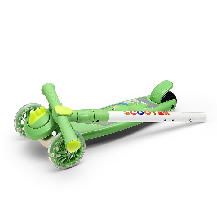 Фото к товару Самокат U001198Y 3-х кол., зеленый, PU, в коробке Самокат U001198Y 3-х кол., зеленый, PU, в коробке