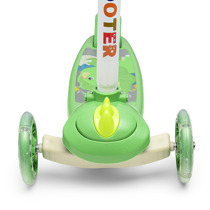 Фото к товару Самокат U001198Y 3-х кол., зеленый, PU, в коробке Самокат U001198Y 3-х кол., зеленый, PU, в коробке