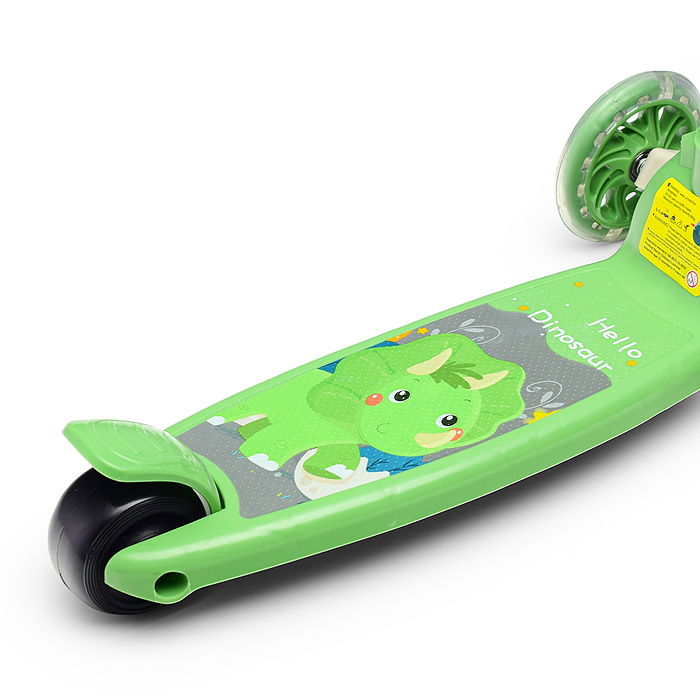 Фото к товару Самокат U001198Y 3-х кол., зеленый, PU, в коробке Самокат U001198Y 3-х кол., зеленый, PU, в коробке