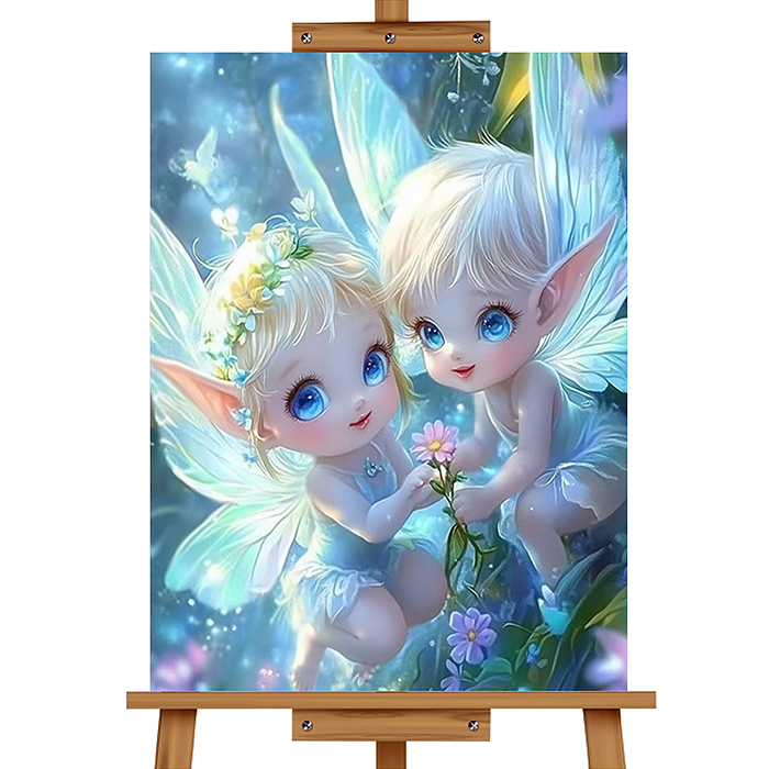 Мозаика алмазная MKA3020-47 "Сказочные эльфы" 20*30см.