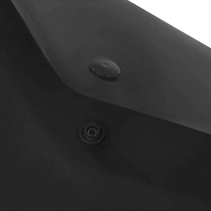 Папка-конверт с кнопкой прозрачная А4 до 100 л, черная, 0,15 мм "Universal"