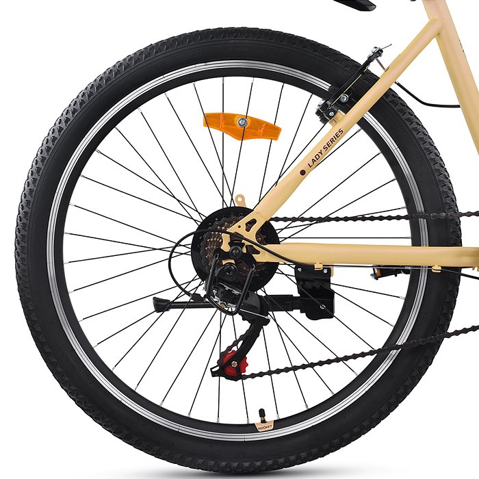 Фото к товару Велосипед 26" Rocket Vela 1.0, цвет бежевый, размер 15" Велосипед 26" Rocket Vela 1.0, цвет бежевый, размер 15"