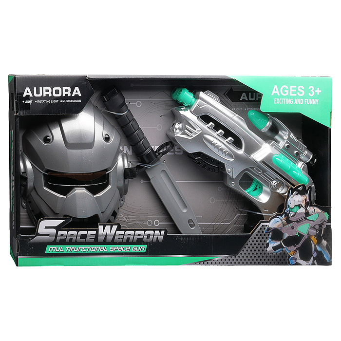 Фото к товару Набор оружия 840-12 "Воин Галактики" (свет, звук) на батарейках, в коробке Набор оружия 840-12 "Воин Галактики" (свет, звук) на батарейках, в коробке