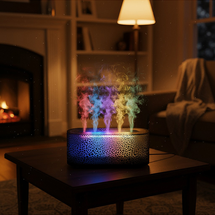 Фото к товару Светильник-увлажнитель DQ709AMINI "Чёрная лава" в коробке Светильник-увлажнитель DQ709AMINI "Чёрная лава" в коробке