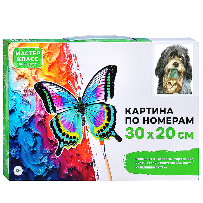 Набор для рисования MKR3020-29 "Картина по номерам 30х20 см. Друзья" 