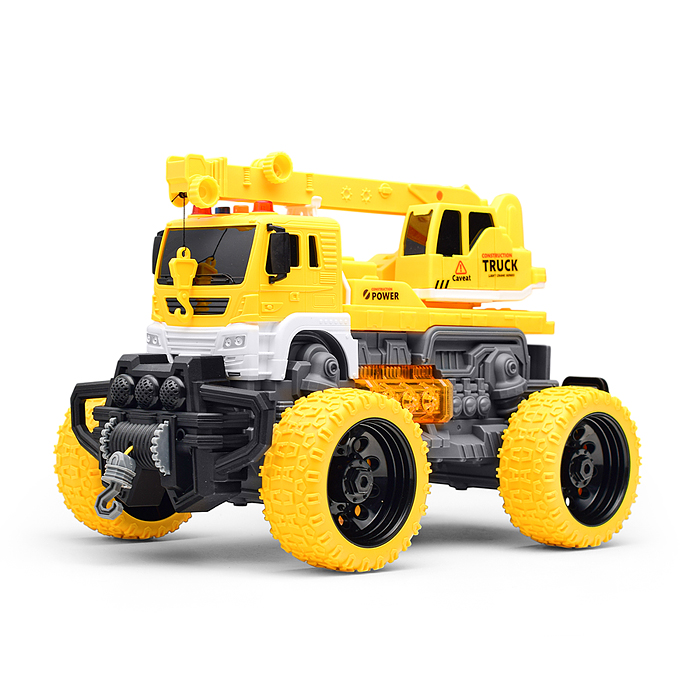 Фото к товару Машина JS105S "МегаКран" 1:16 (свет, звук) в коробке (цвет желтый) Машина JS105S "МегаКран" 1:16 (свет, звук) в коробке (цвет желтый)