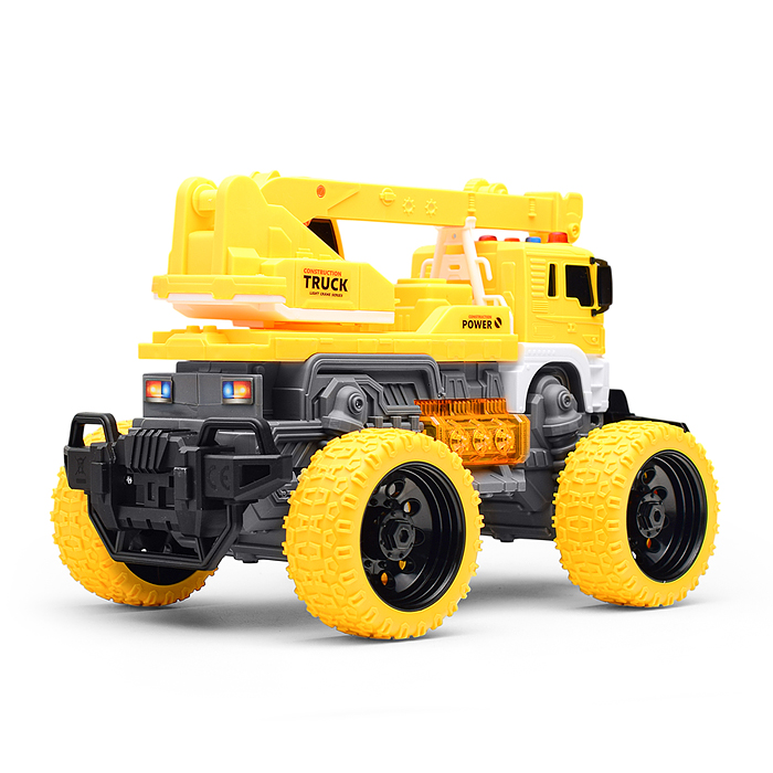 Фото к товару Машина JS105S "МегаКран" 1:16 (свет, звук) в коробке (цвет желтый) Машина JS105S "МегаКран" 1:16 (свет, звук) в коробке (цвет желтый)
