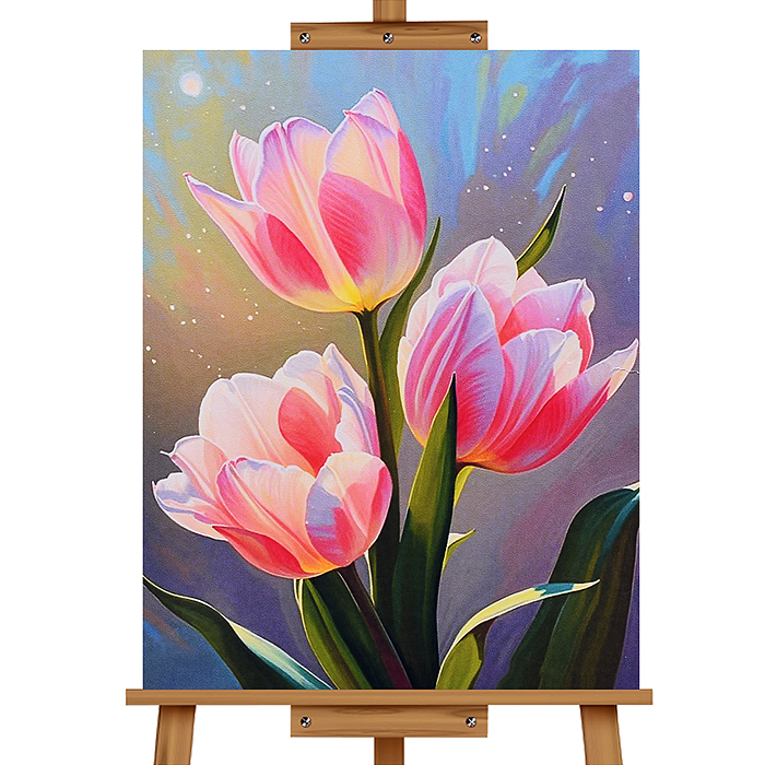 Мозаика алмазная MKA4030-97 "Прекрасные тюльпаны" 30*40см.