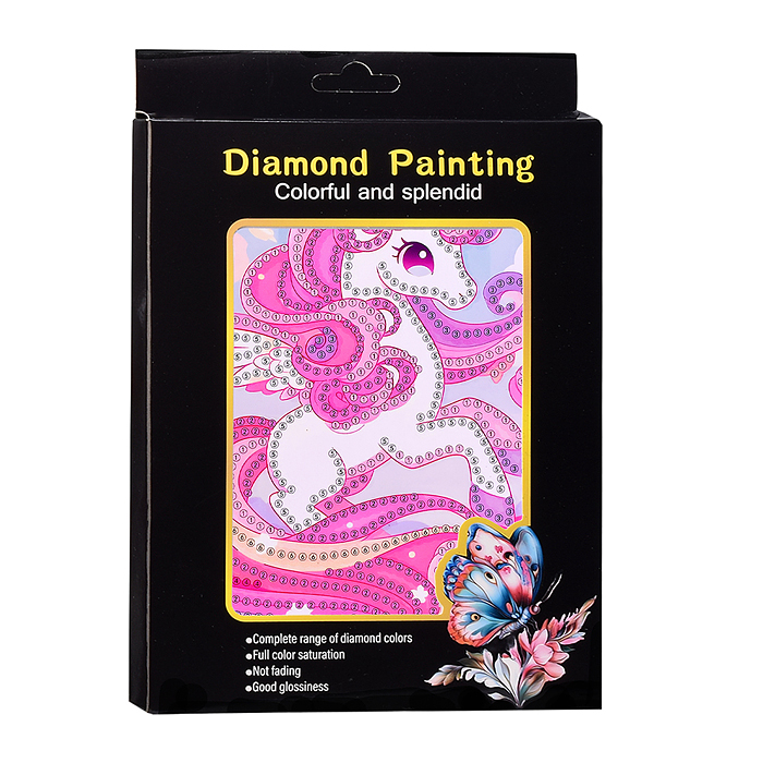 Мозаика алмазная 00-7620 "Грациозный единорог" 15*20см