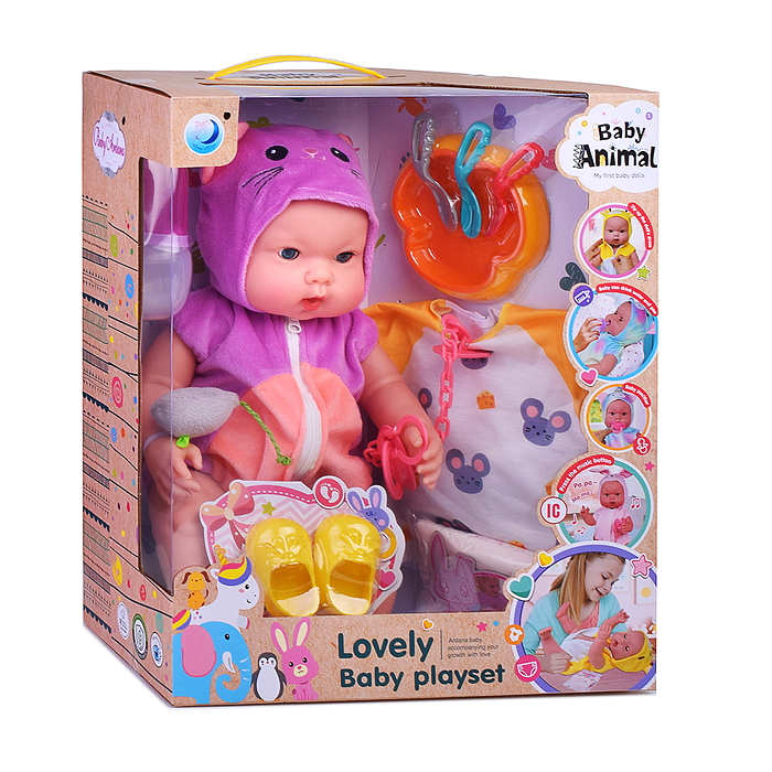 Пупс DH2377E "Сашенька" с аксессуарами , в коробке