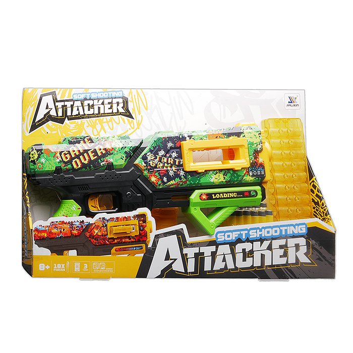 Бластер JLX8649 "Разрушитель" с полимерными пулями, в коробке