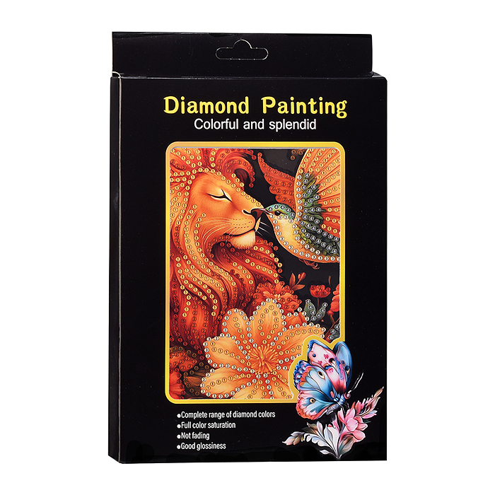 Мозаика алмазная 00-7617 "Царь зверей" 15*20см