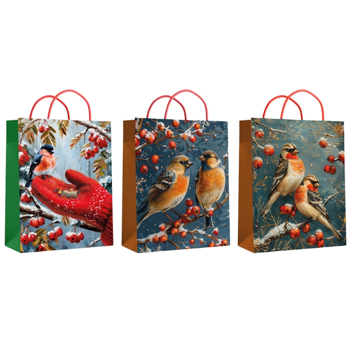 Пакет подарочный "Птицы" ламинированный 18х23х10см, 157г/м2 Пакет подарочный "Птицы" ламинированный 18х23х10см, 157г/м2