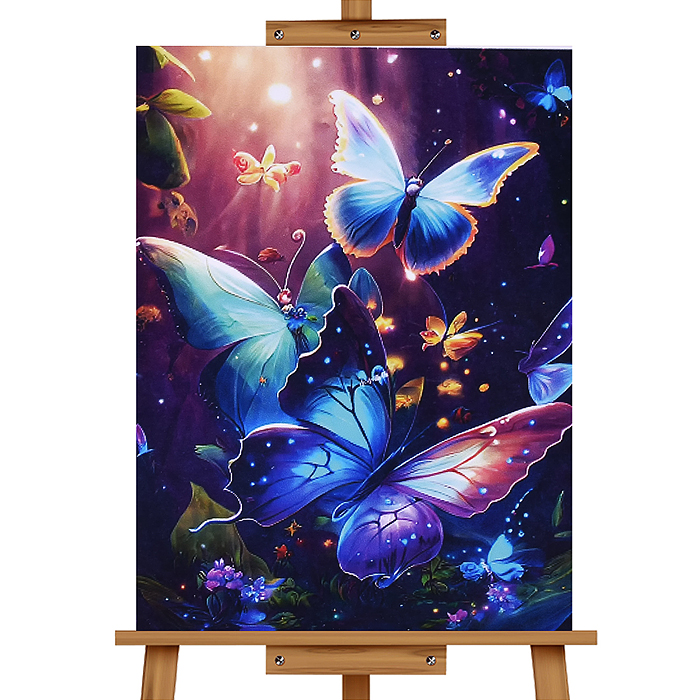 Мозаика алмазная MKA3020-122 "Красивые бабочки" 20*30см.