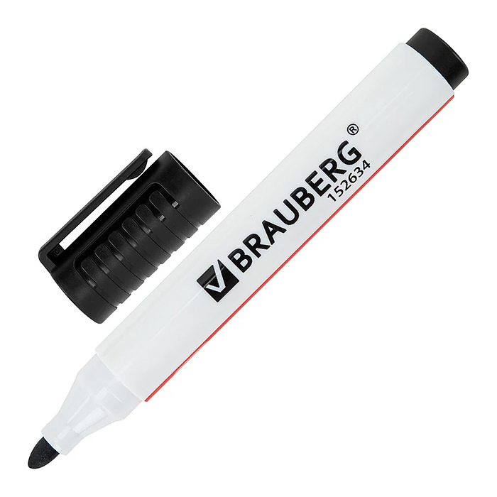 Фото к товару Маркер стираемый для белой доски черный "Ultra whiteboad marker" 3 мм, с клипом Маркер стираемый для белой доски черный "Ultra whiteboad marker" 3 мм, с клипом