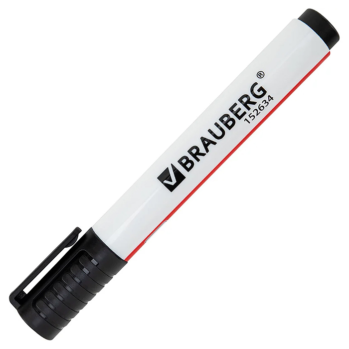 Фото к товару Маркер стираемый для белой доски черный "Ultra whiteboad marker" 3 мм, с клипом Маркер стираемый для белой доски черный "Ultra whiteboad marker" 3 мм, с клипом