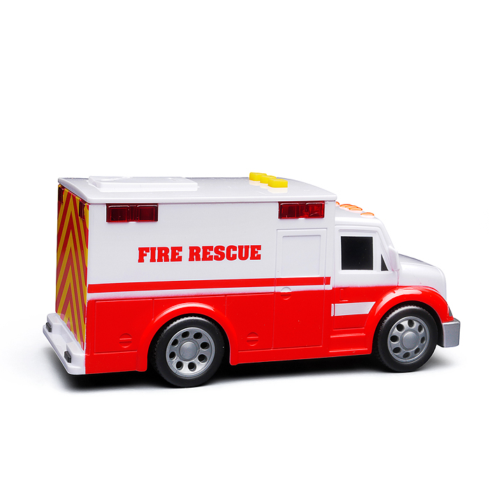 Фото к товару Машина WY1109A "Реанимация" 1:32 (свет. Звук) в коробке Машина WY1109A "Реанимация" 1:32 (свет. Звук) в коробке