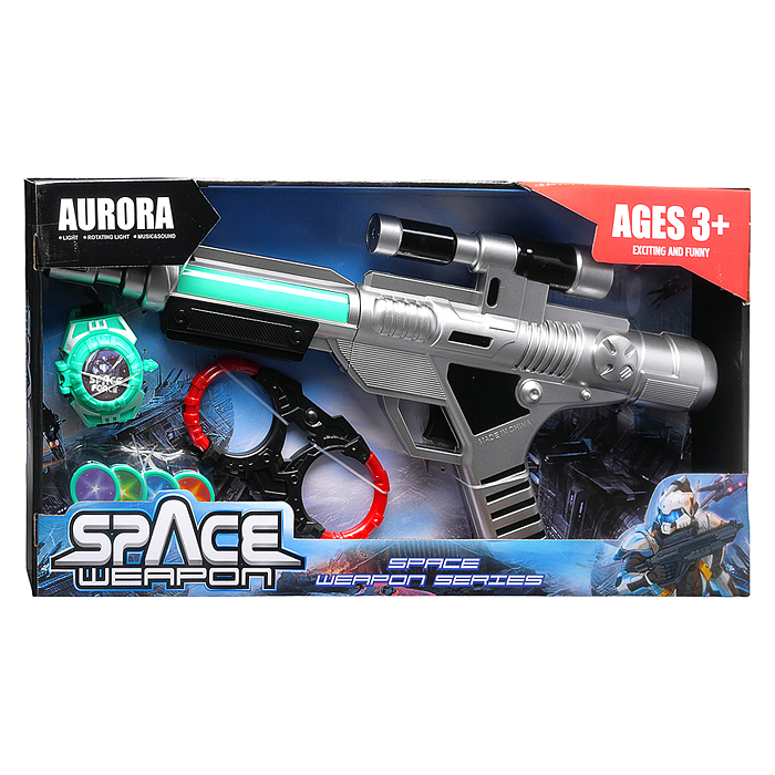 Фото к товару Набор оружия 836-4 "Миротворец" (свет, звук) на батарейках, в коробке Набор оружия 836-4 "Миротворец" (свет, звук) на батарейках, в коробке