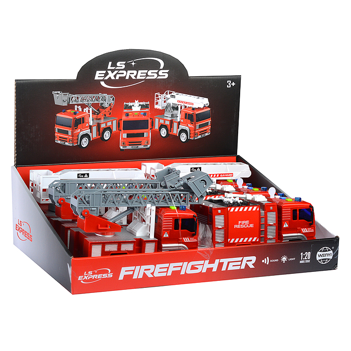 Машина WY550-6 "Пожарная служба" в коробке