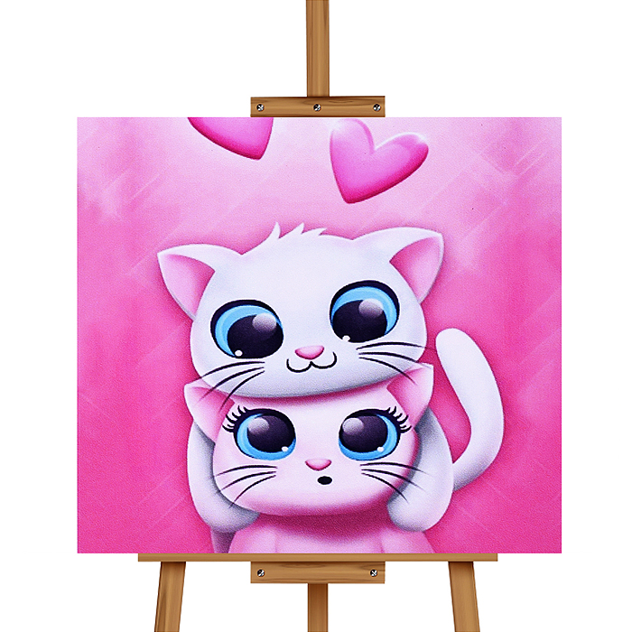 Мозаика алмазная MKA2020-27 "Милые кошечки" 20*20 см.