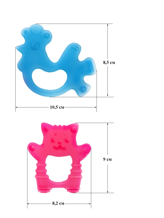 Фото к товару Прорезыватели "Петушок+Кот" Прорезыватели "Петушок+Кот"