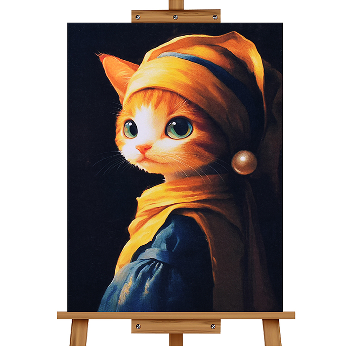 Мозаика алмазная MKA4030-76 "Кошечка" 30*40см.