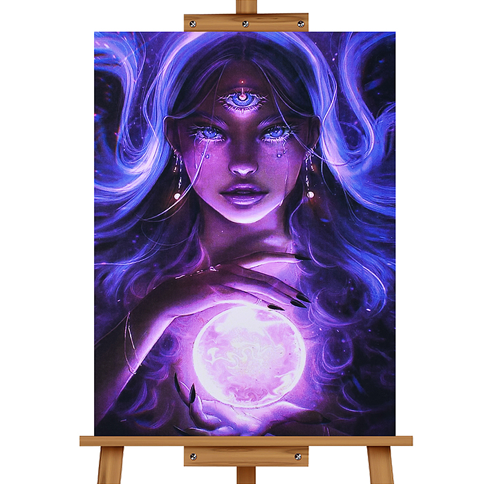 Фото к товару Мозаика алмазная MKA4030-105 "Звёздный оракул" 30*40см. Мозаика алмазная MKA4030-105 "Звёздный оракул" 30*40см.