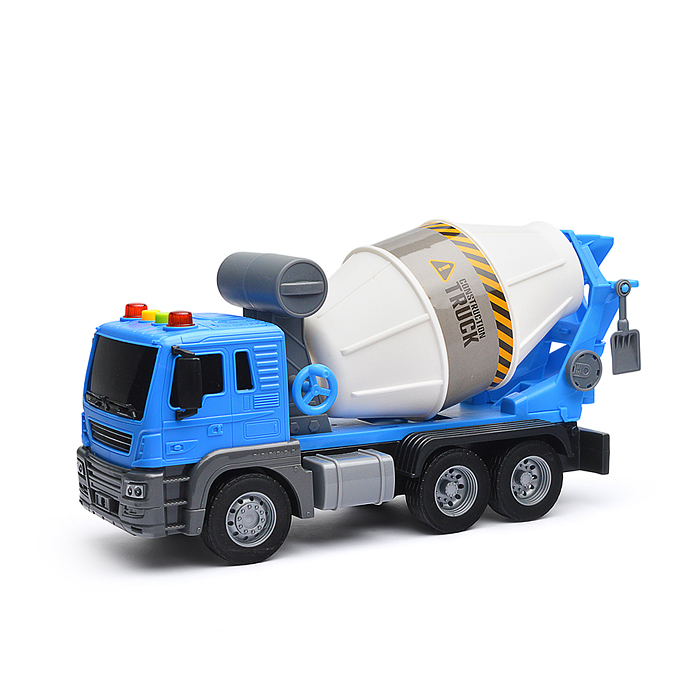 Фото к товару Машина JS102A "Бетономешалка" 1:16 (свет, звук) в коробке (цвет синий) Машина JS102A "Бетономешалка" 1:16 (свет, звук) в коробке (цвет синий)