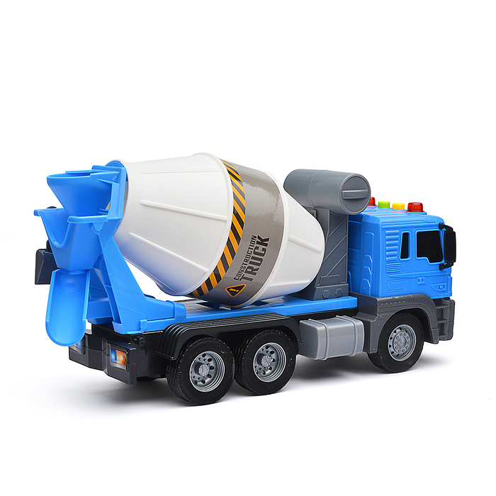 Фото к товару Машина JS102A "Бетономешалка" 1:16 (свет, звук) в коробке (цвет синий) Машина JS102A "Бетономешалка" 1:16 (свет, звук) в коробке (цвет синий)