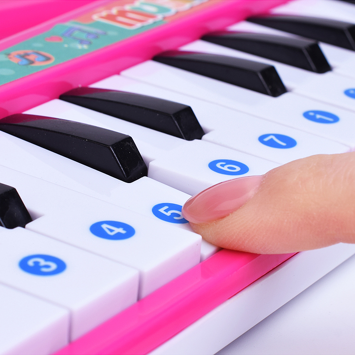 Фото к товару Синтезатор 1019-19 "Радужные ноты" в коробке Синтезатор 1019-19 "Радужные ноты" в коробке