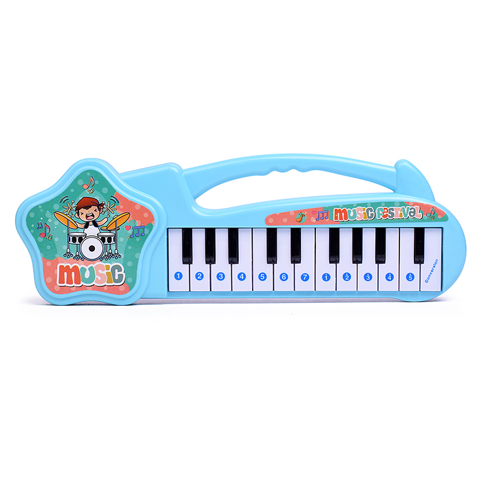 Фото к товару Синтезатор 1019-19 "Радужные ноты" в коробке Синтезатор 1019-19 "Радужные ноты" в коробке